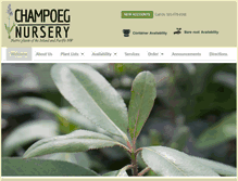 Tablet Screenshot of champoegnursery.com